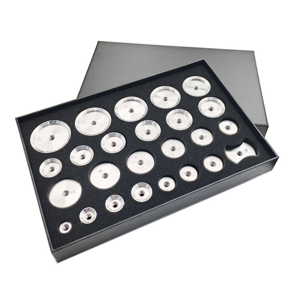 25pc Assort Size Aluminum Alloy Watch Case/Crystal  Pressing Dies Kit