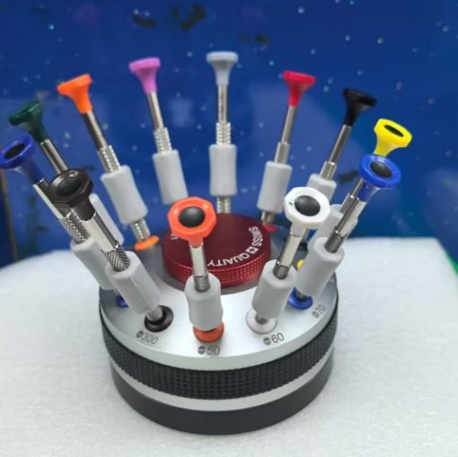Watch Screwdriver Set With Rotatable Base